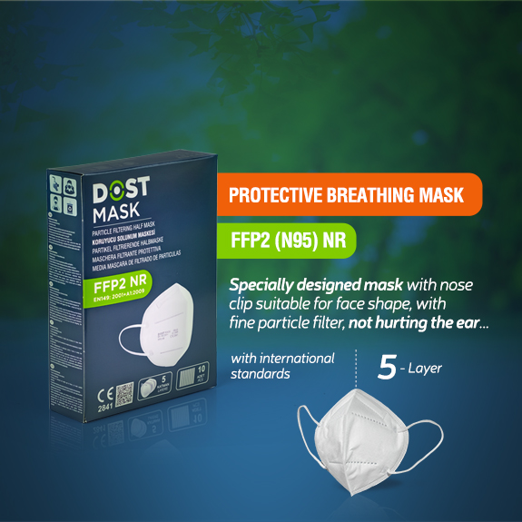 Dost Mask | High Quality Personal Protection, Meltblown Filter For Surgical Mask, A New Generation Of An Elastic Band, Elastic Meltblown Filter For Surgical Face Mask With Ear Without Hurting Special, Special Rubber Face Mask Ear Without Hurting That Let You Breathe Easy, Breathe Easy And Let The New Generation Of An Elastic Band That A Surgical Mask, Rubber Mask That Let You Breathe Easy Without Hurting Child With Special Ear Ear Without Hurting Elastic Meltblown Filter With A Special Children's Surgical Mask, Easy Breathe, Let The New Generation Of The Children Of An Elastic Band That Mask Child Filter Mask Meltblown An Elastic Band To A New Generation Of, FFP2 (N95) 5-Ply Protective Respirator Mask, Mask with Logo Printed, Mask Production, Bulk Mask Production, Konya Mask Production, Konya Mask, Konya Mask Wholesaler