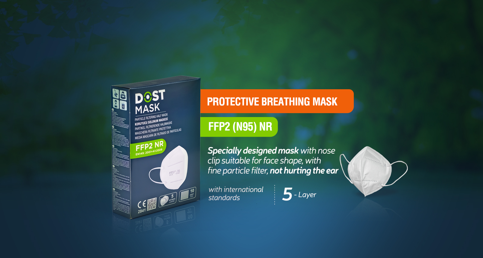 Dost Mask | High Quality Personal Protection, Meltblown Filter For Surgical Mask, A New Generation Of An Elastic Band, Elastic Meltblown Filter For Surgical Face Mask With Ear Without Hurting Special, Special Rubber Face Mask Ear Without Hurting That Let You Breathe Easy, Breathe Easy And Let The New Generation Of An Elastic Band That A Surgical Mask, Rubber Mask That Let You Breathe Easy Without Hurting Child With Special Ear Ear Without Hurting Elastic Meltblown Filter With A Special Children's Surgical Mask, Easy Breathe, Let The New Generation Of The Children Of An Elastic Band That Mask Child Filter Mask Meltblown An Elastic Band To A New Generation Of, FFP2 (N95) 5-Ply Protective Respirator Mask, Mask with Logo Printed, Mask Production, Bulk Mask Production, Konya Mask Production, Konya Mask, Konya Mask Wholesaler