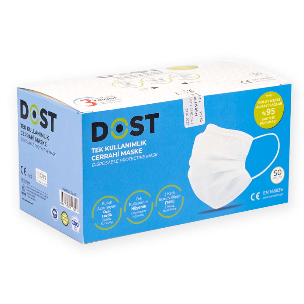 Easy Breathing Special Elastic Surgical Mask That Doesn't Hurt Ear || Dost Mask